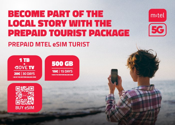 Mobile Internet for Tourists in Montenegro